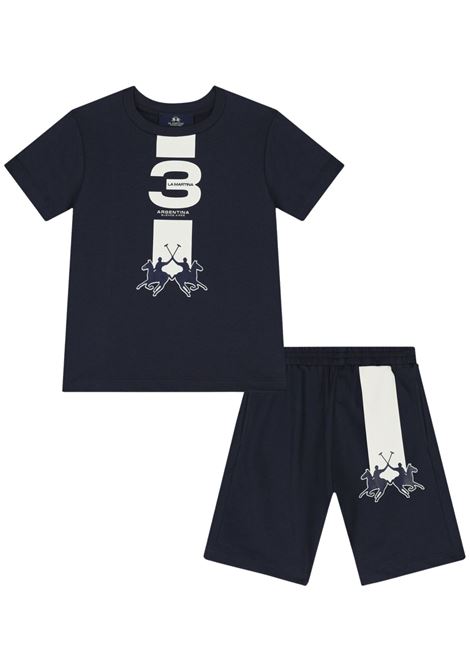 Completo bambino blu in cotone